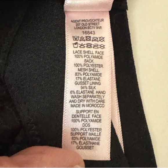 NWT AGENT PROVOCATEUR Franni Brief With Suspenders Black Size AP 2 - Picture 11 of 16